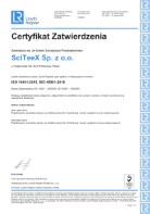 ISO 14001:2015 - Certyfikat zatwierdzenia